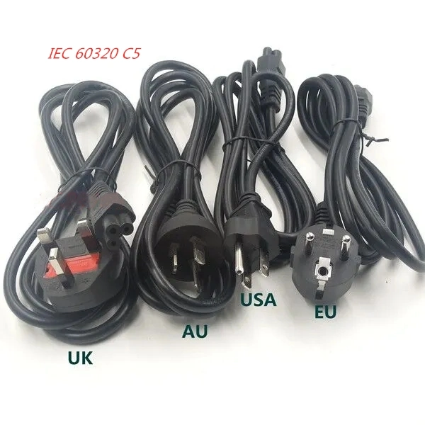 EU AU US UK Plug Interchangeable Power Cord Christmas Extension Cord