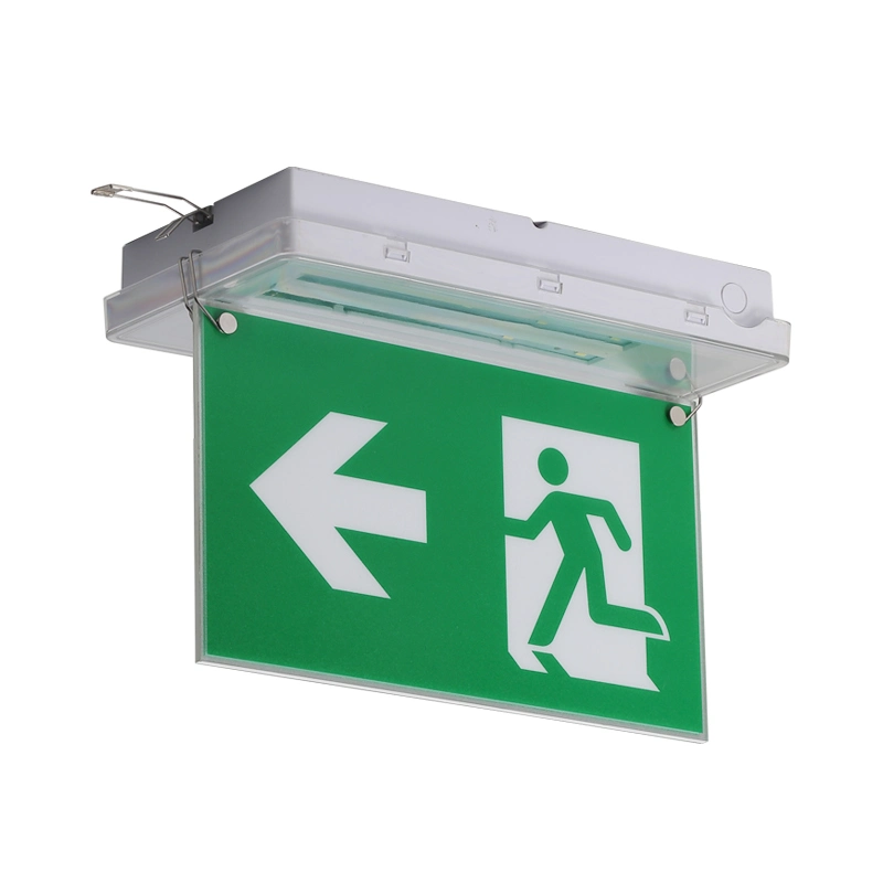 CE Certificate Rechargeable LED Emergency Battery Powered Suspended Exit Signs