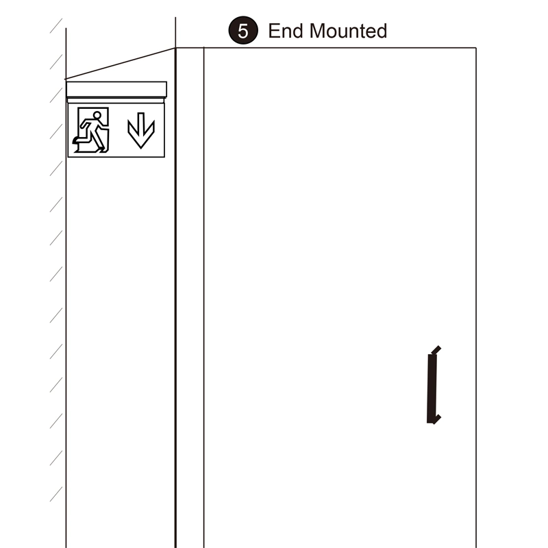 CE Certificate Rechargeable LED Emergency Battery Powered Suspended Exit Signs