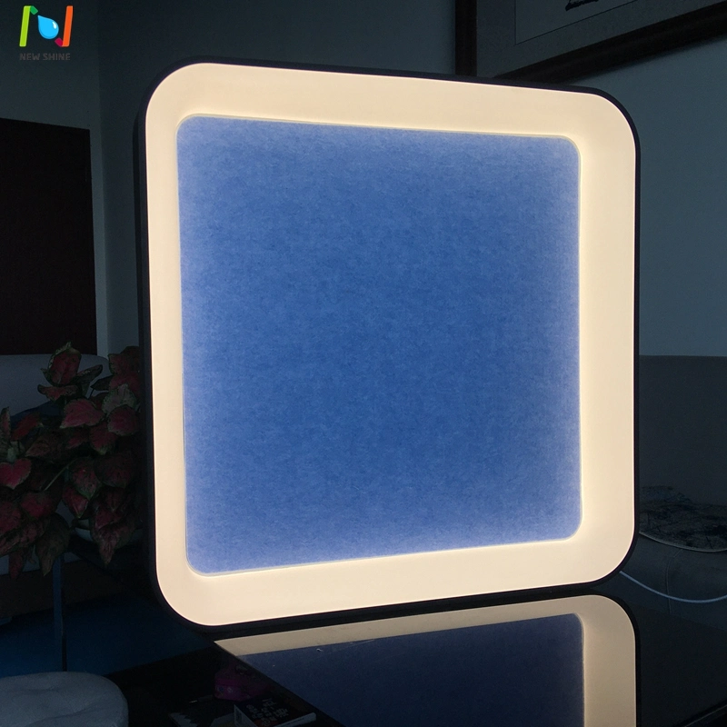 Square Acoustic Panel Lamp LED Flush Mount Ceiling Light