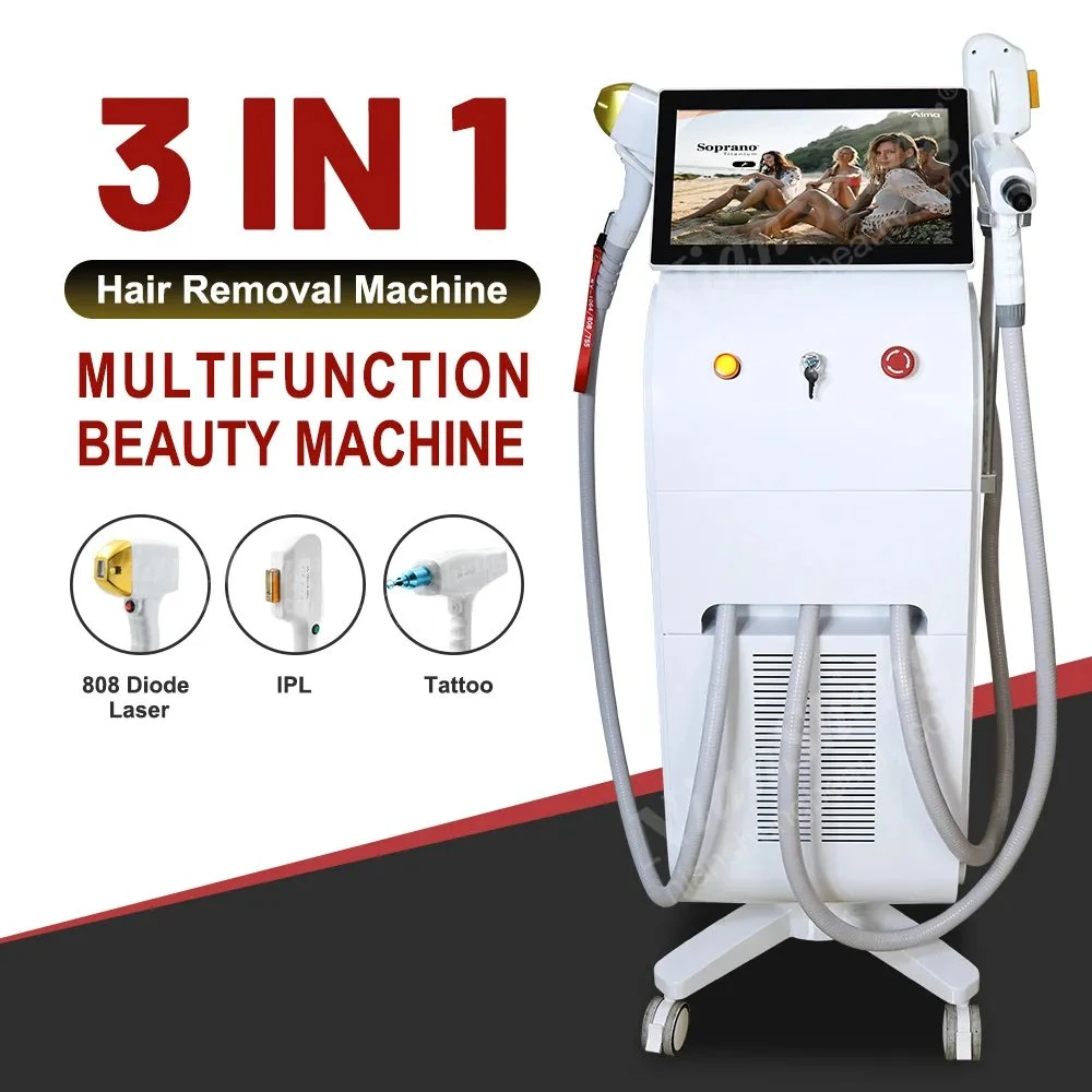 TUV Medical CE Approved Ice Speed 755 808 1064nm Diode Laser Hair Removal Ice Cooling Laser Hair Removal Alexandrite Laser Strong Cooling Painless Diode Laser