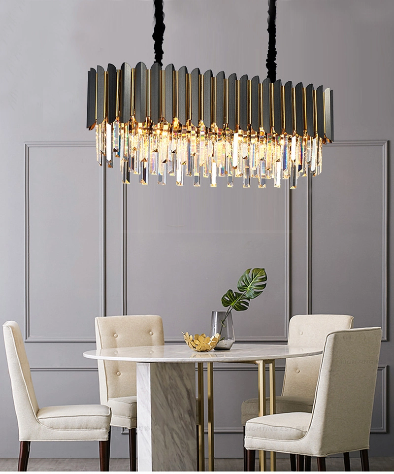 Modern Luxury K9 Crystal Chandelier Light Kitchen Pendant Lighting for Dining Room