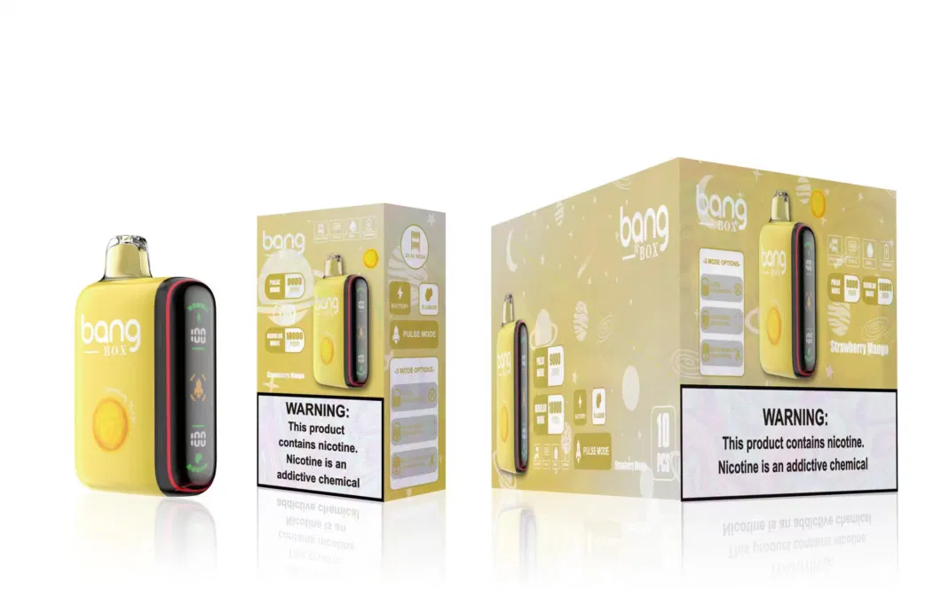 Original Bang Box 9000/18000 Puffs Disposable Vape with Full LCD Screen Dual Mesh Coils E Cigarette Geek Vapes Tornado 12000 Pulse 15000 Puff Airflow Vaporizer