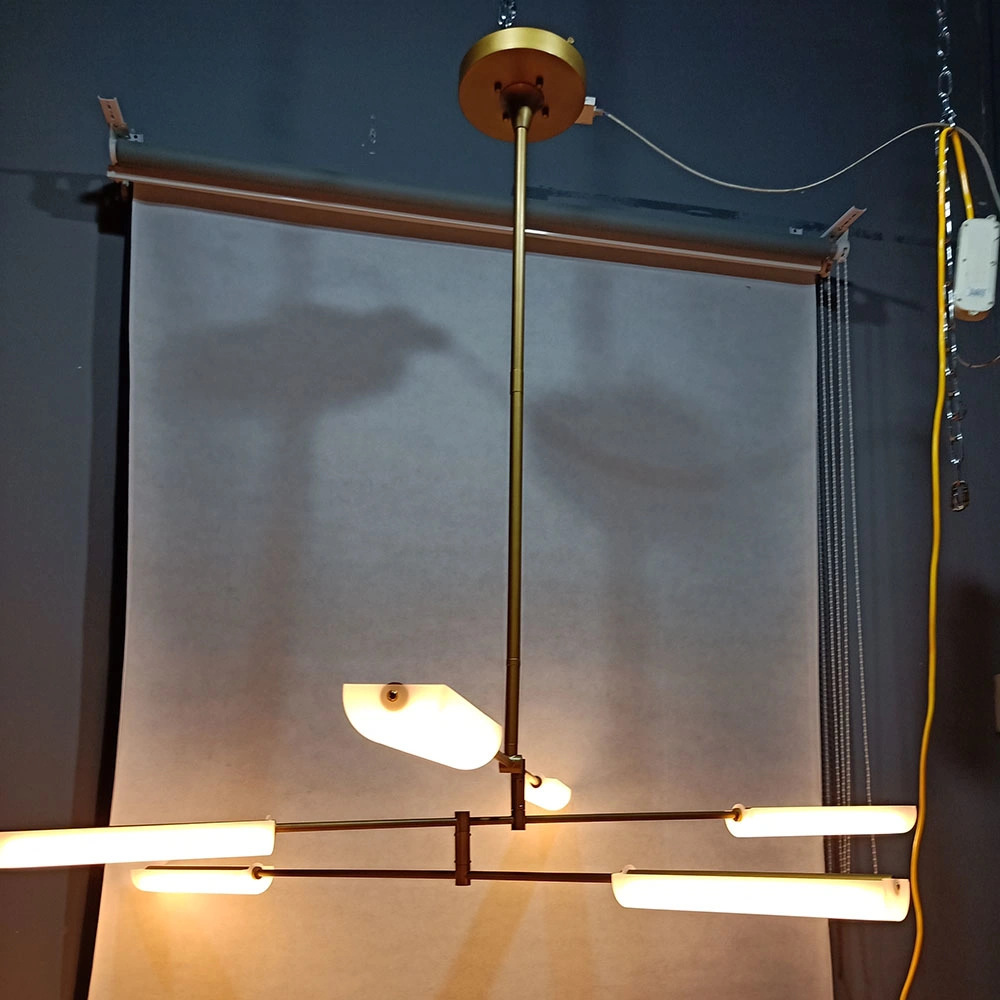 Modern Luxury Decoration Light Hanging Lamp Crystal Chandelier LED Pendant Lighting for Dining Room Strip Lights