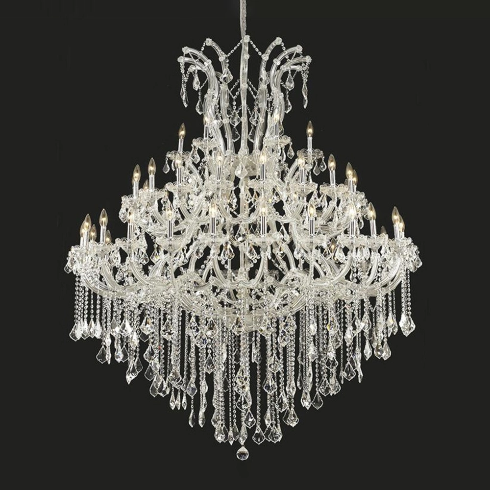 White Chandelier 18 Light Living Room Bedroom Ceiling Decoration Luster crystal Pendant Lighting