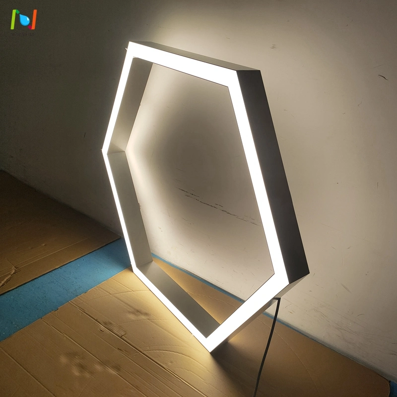 Hexagonal Chandelier Hexagon Linear Lighting Office Ceiling LED Suspended Light