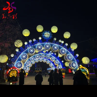  Mayorista al aire libre de la luz de Novel Arch al otro lado de la calle Motif Festival iluminado Luces para vacaciones