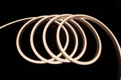  1018 curva lateral IP67 10mm Neon Flex Strip Iluminación exterior