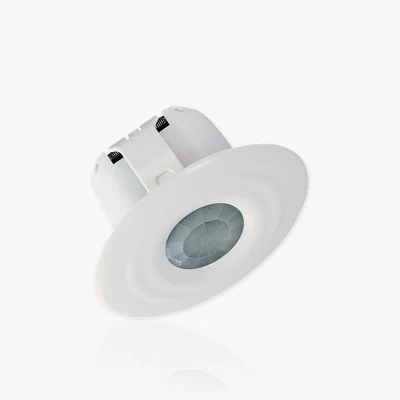  Interruptor de sensor de movimiento PIR de montaje en techo, distancia de detección ajustable