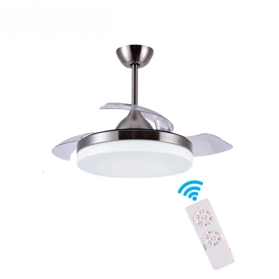  Ventilador plegable decorativo moderno de 36 pulgadas Ventilador de techo Invisible