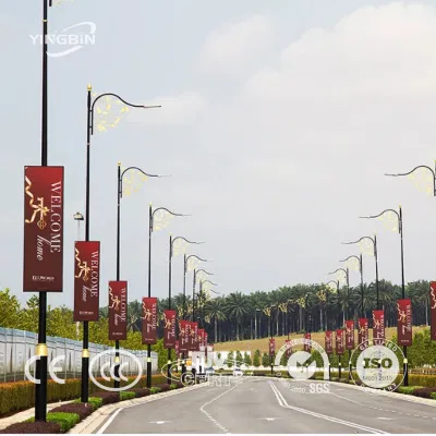  Exterior Europeo Antique Garden Lights Decorative Power Street Lamp Iluminación Camino impermeable moderno polos LED Solar Street Light