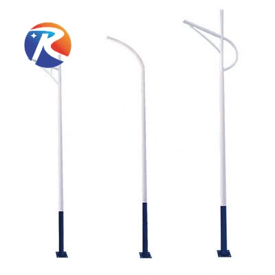  Q235 poste de luz de columna de acero galvanizado para accesorios de iluminación
