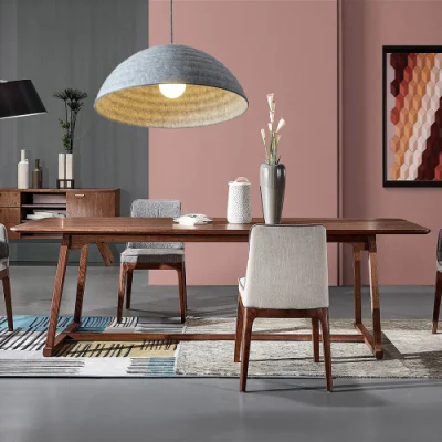  La luz colgante lámpara de araña de plástico reciclado de PET personalizables de la luz de lámpara LED de iluminación interior de tela de fieltro lineal moderno de la lámpara de iluminación de acústica la decoración del hogar