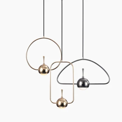  Lámpara Colgante de oro contemporáneo de la iluminación de pared de cocina