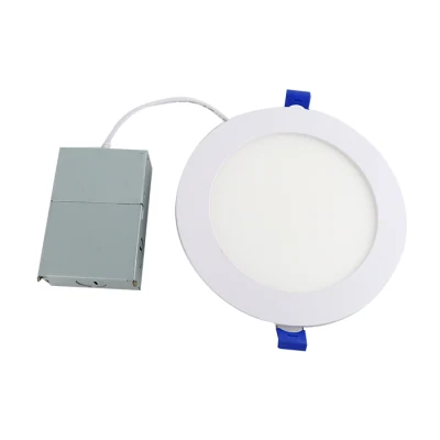 Lámpara descendente CCT 4" 9W LED ultra delgada atenuable y intercambiable Lámpara de techo empotrada de panel delgado para Norteamérica Mercado