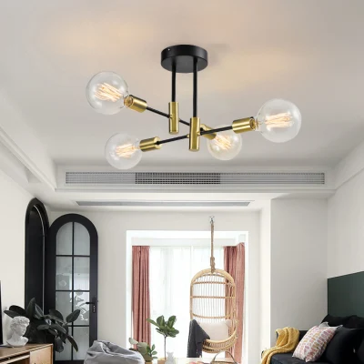  LED Europa del Norte Arte Interior Decoración Ahorro de Energía Lámpara de Techo Colgante de Burbujas de Cristal para Dormitorio