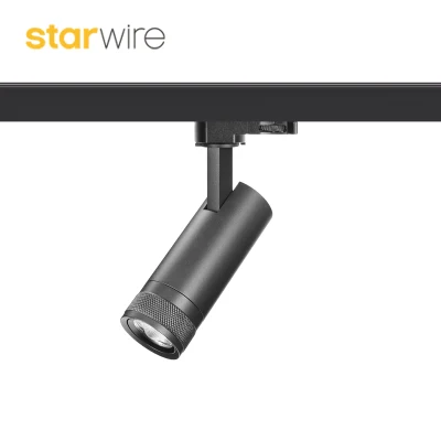  8W Tomi Zoom de la iluminación de pista 15-55° Adoptar 1070 Aluminio forja en frío