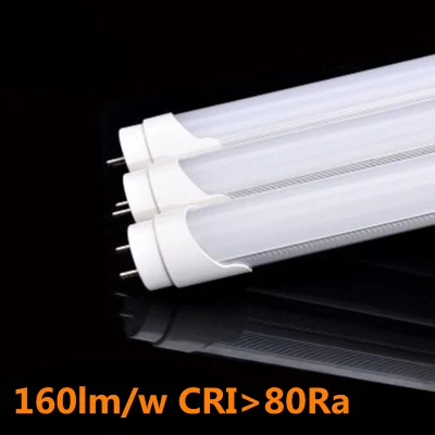  160lm/W CRI&gt;80ra 3000 VW T8 18W luz del tubo LED AC85-305V 6000K blanco frío PF&gt;0.9 Aumento de 4 Kv de la gama