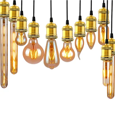 LED 4W Candle Filament Bulbos ST64 A60 E27edison antigüedad decorativa Iluminación