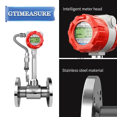 Flujómetro de bajo costo Gas de vapor Vortex Aire comprimido Gas Natural Gas Gas Natural Caudalímetro