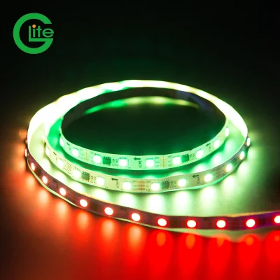 30 de Glite direccionable de LED RGB LED digital de banda de la Magia de píxel de la luz de banda de 12V WS2811 con el proveedor de energía y del controlador.