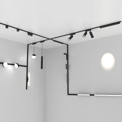  Instalación sencilla instalación de iluminación interior Luz de techo Luz de techo LED magnético Luz de traza