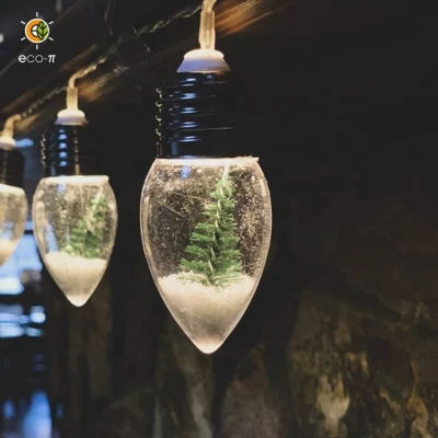  1.8m 3m 5m Lámpara Decorativa de Navidad Adorno Foco Exterior Fiesta Artesanía Motivo Festival Luz de Cadena LED con Motivo