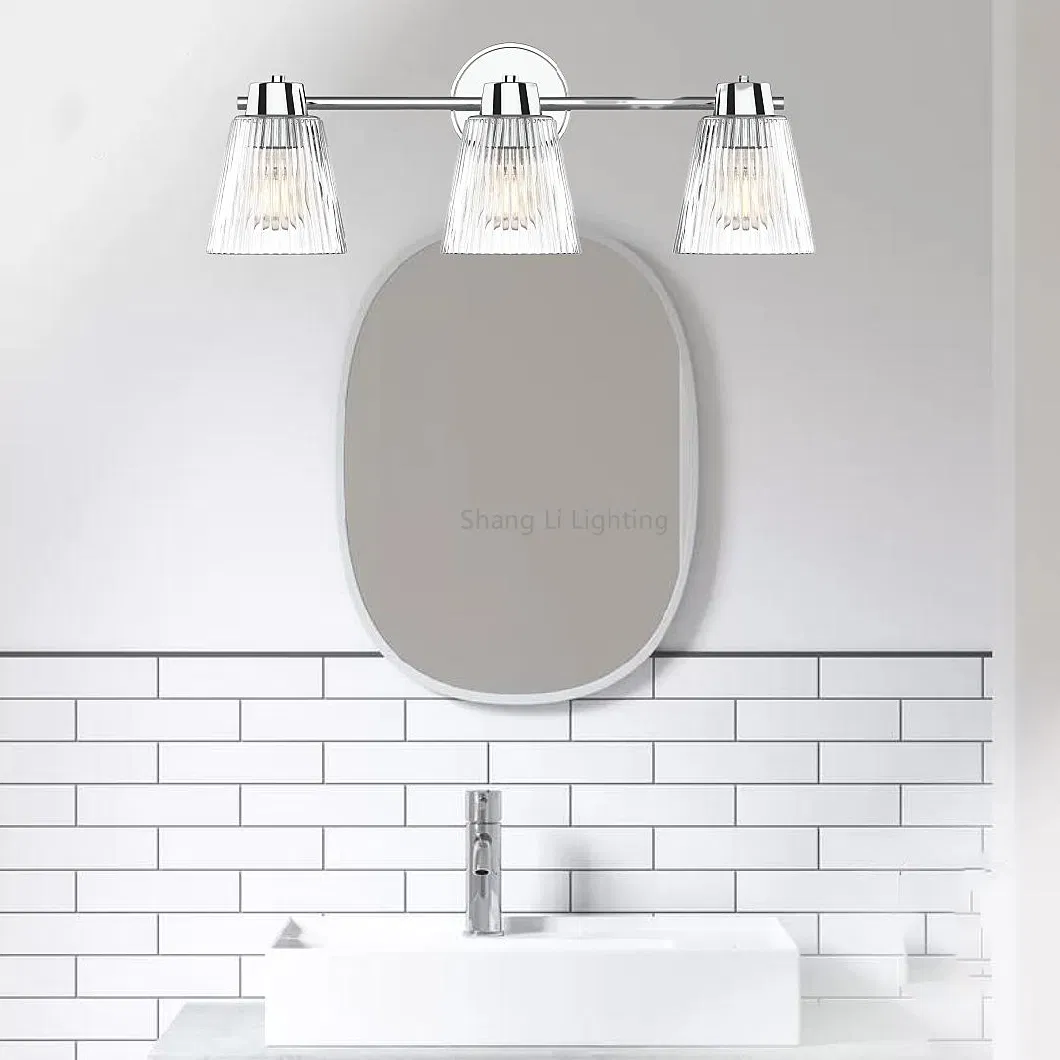 Industrial Cross-Border Amazon Double Head Three Head Wall Lamp Glass Mirror Front Lamp Bathroom Vanity Light Wall Sconce