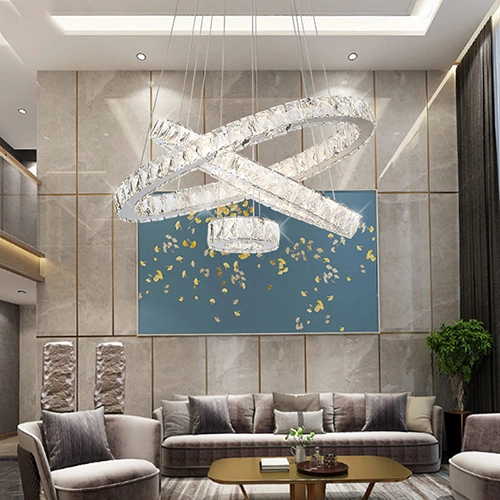 Modern LED Crystal Pendant Lamp Island Lighting Fixtures Dining Living Room