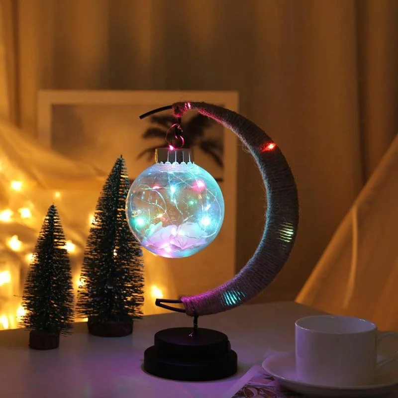 Ideal Gift LED Crescent Moon Lamp Battery Powered Colorful LED Night Light