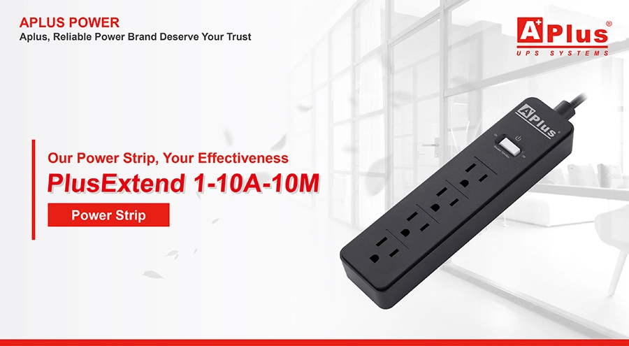 Smart Power Strip 10A 4 Outlets Surge Protector