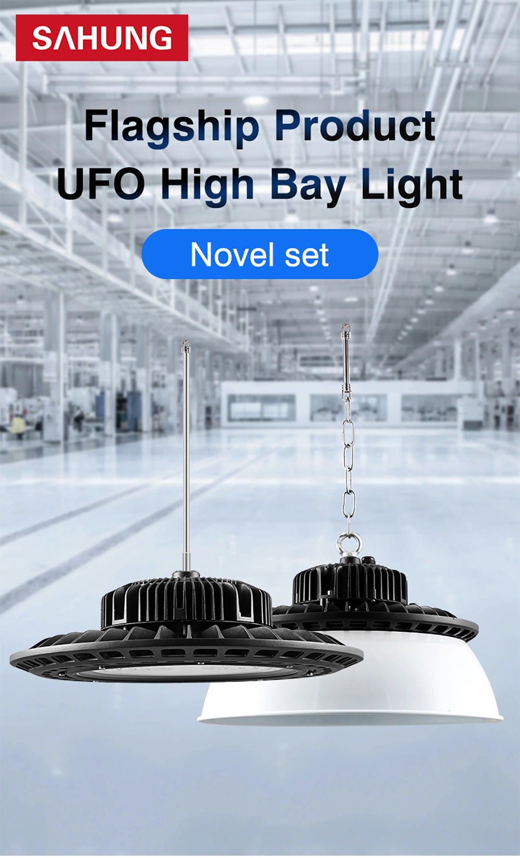 Waterproof IP65 LED UFO High Bay Light for Commercial Industrial Warehouse