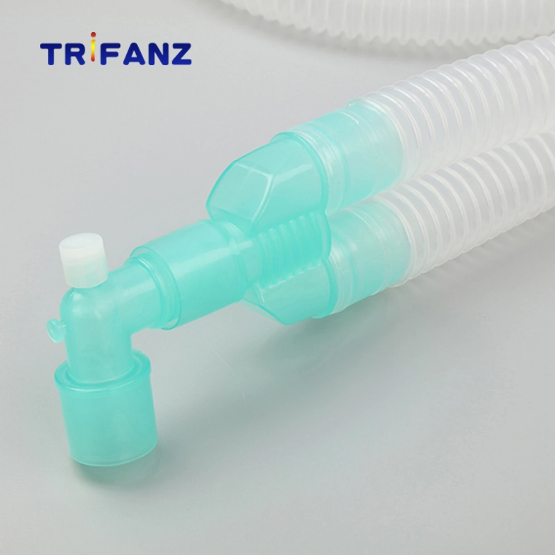 Disposable Mechanical Ventilator Tubing Corrugated Anesthesia Breathing Circuit