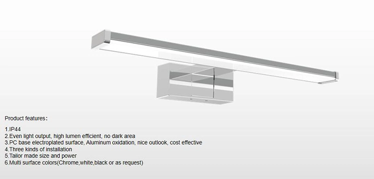 Factory Custom Vanity Bathroom Light Bar Interior Lighting Fixtures