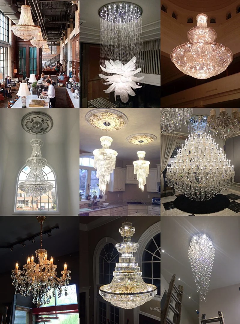 Luxury Brass Glass Round Modern Chandelier Ceiling Lights Kitchen Living Room Home Restaurant Hotel Pendant Lighting