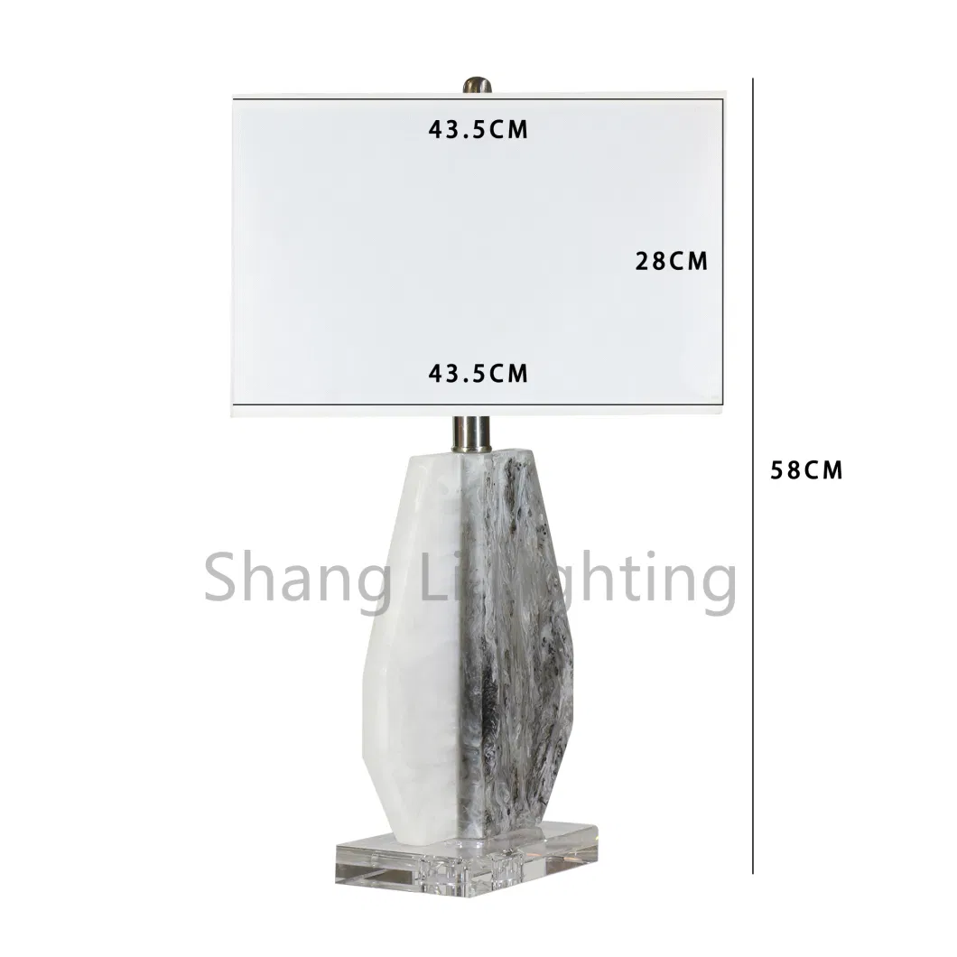 American Table Lamp Creative Light Luxury Marble Postmodern Minimalist Atmosphere Model Room Living Room Bedroom Bedside Study Lighting