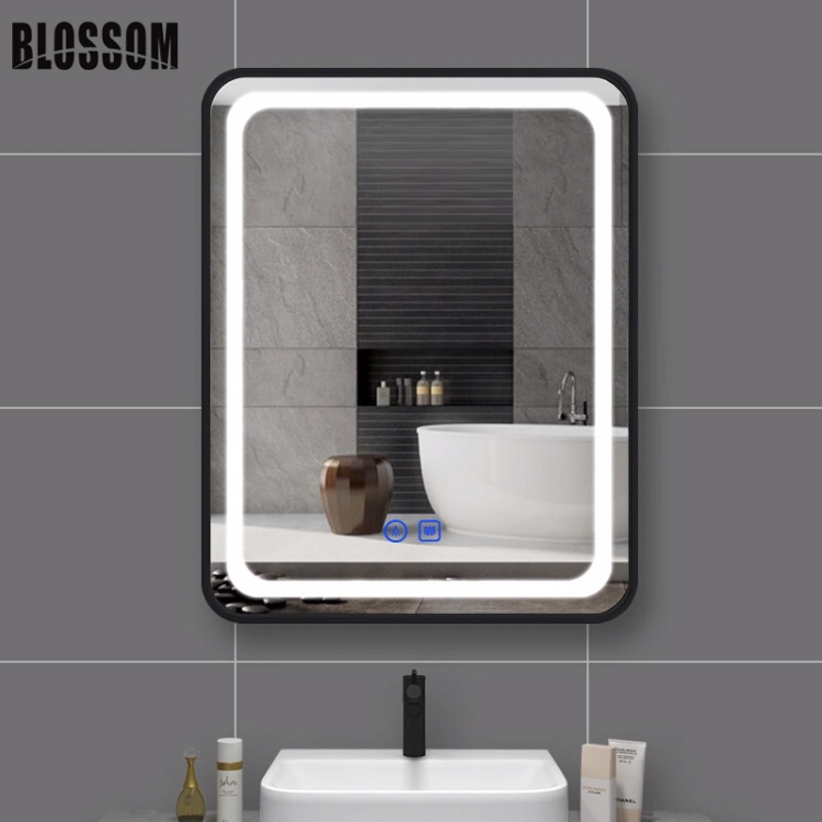 Aluminum Frame Square Modern Bathroom Vanity LED Mirror Light