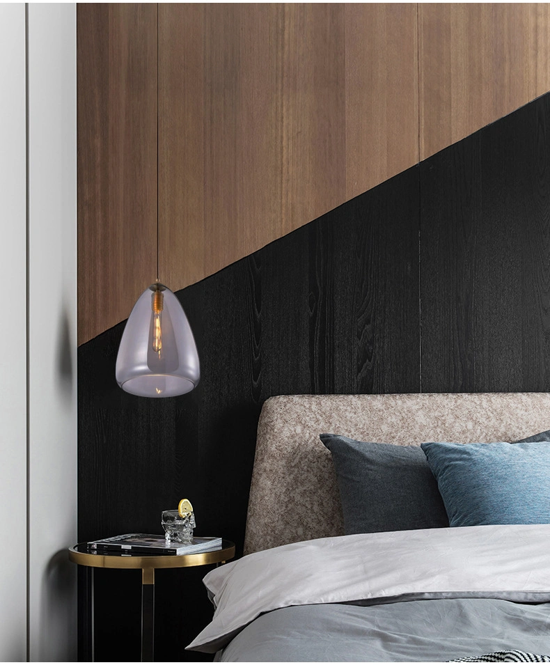 Nordic Glass and Metal LED Lightings for Living Room Bedroom Chandeliers Pendant Lights