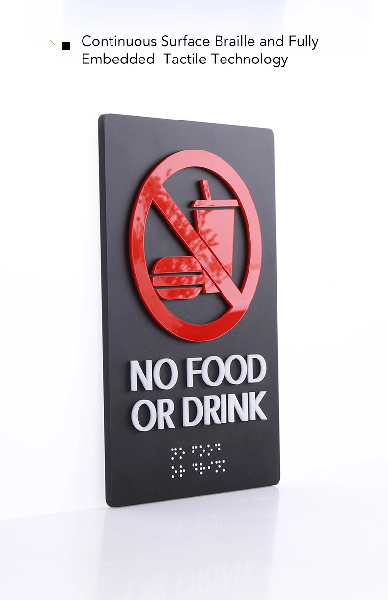 Informational Wayfinding Metal Signs Emergency Exit Signs for Building Management