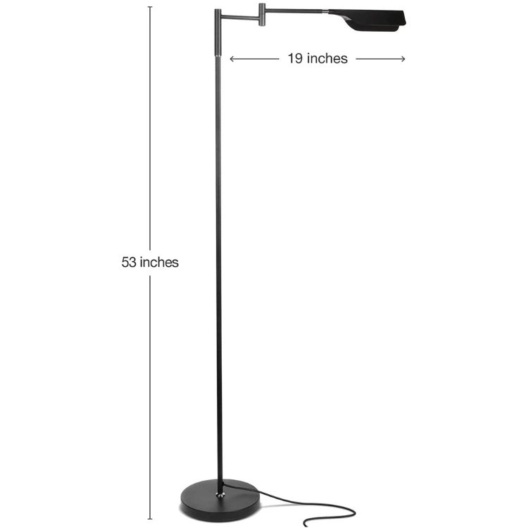 Jlf-4093 Modern Adjustable Head Touch Dimming LED Task Floor Lamp