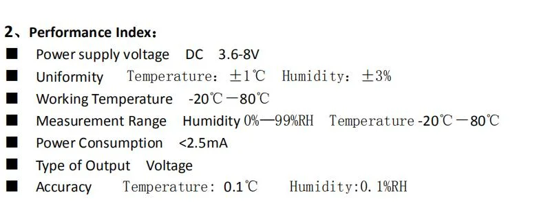 Environmental Monitoring Humidity Transmitter Probe Safe Infrared Temperature and Humidity Sensor