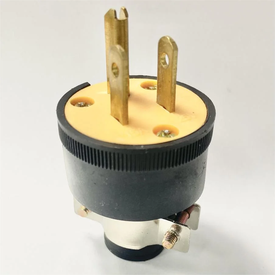 U35 15A 125V 3 Pin Male American Standard Industrial Industry Electrical Power Outlet Plug