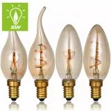 Derorative Candle C35 Frosted Clear Golden 2W 4W LED Straight Soft Filament Lamp Lighting Bulb with Cool Warm Day Light E14 E27 B22 B15