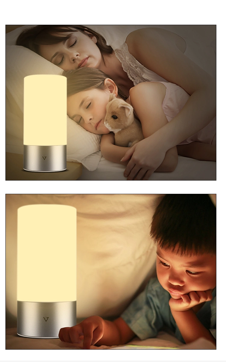 RGB Color Changing Table Lamp Touch Sensor Bedside Lamps Nightstand Lamp
