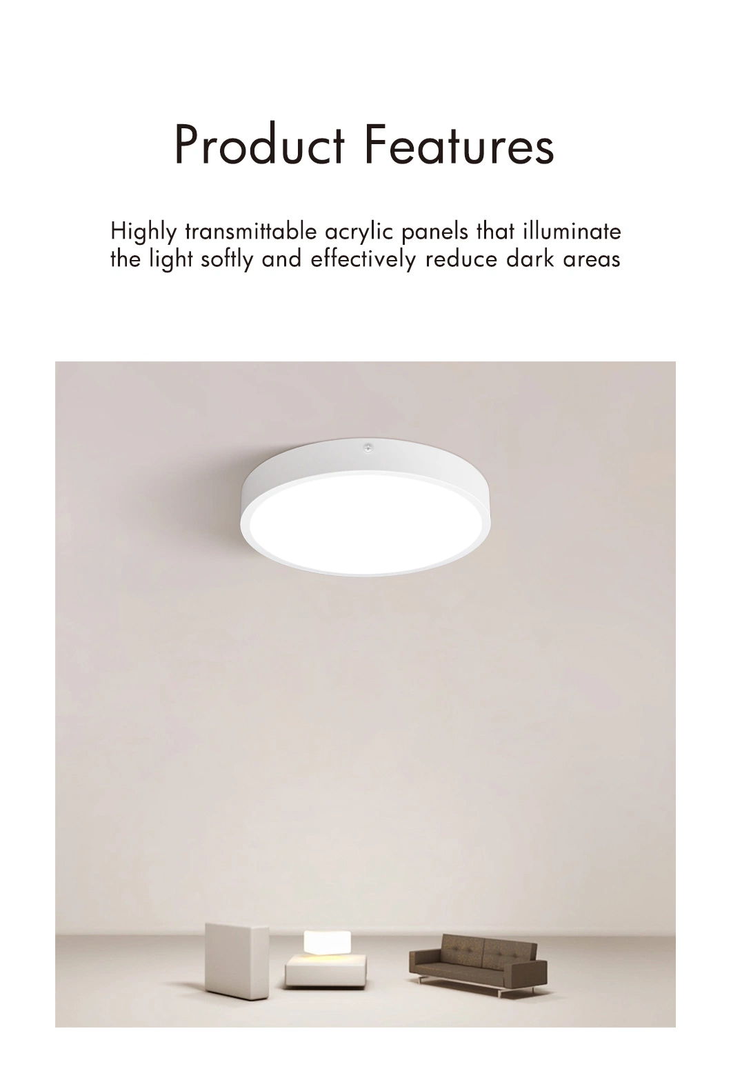 Recessed LED Panel Light Ceiling Downlight Indoor Lighting