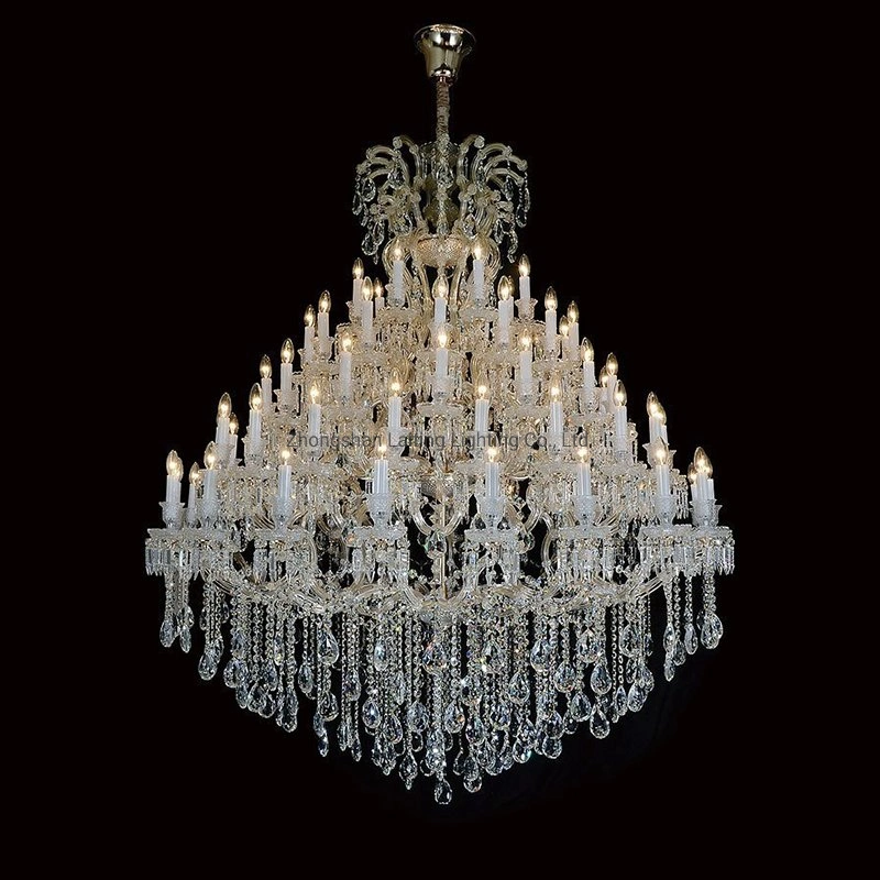 18 Arms Lustre De crystal Luxo for Hotel Home Wedding Event Party Decoration Maria Theresa Pendant Light Chandelier