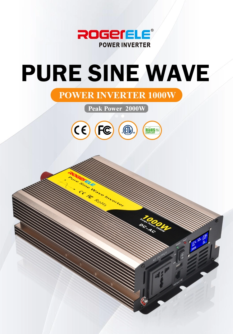 DC to AC Inverter 300W 500W 600W 1000W 1500W 2000W 3000W 5000W Pure Sine Wave Inverter