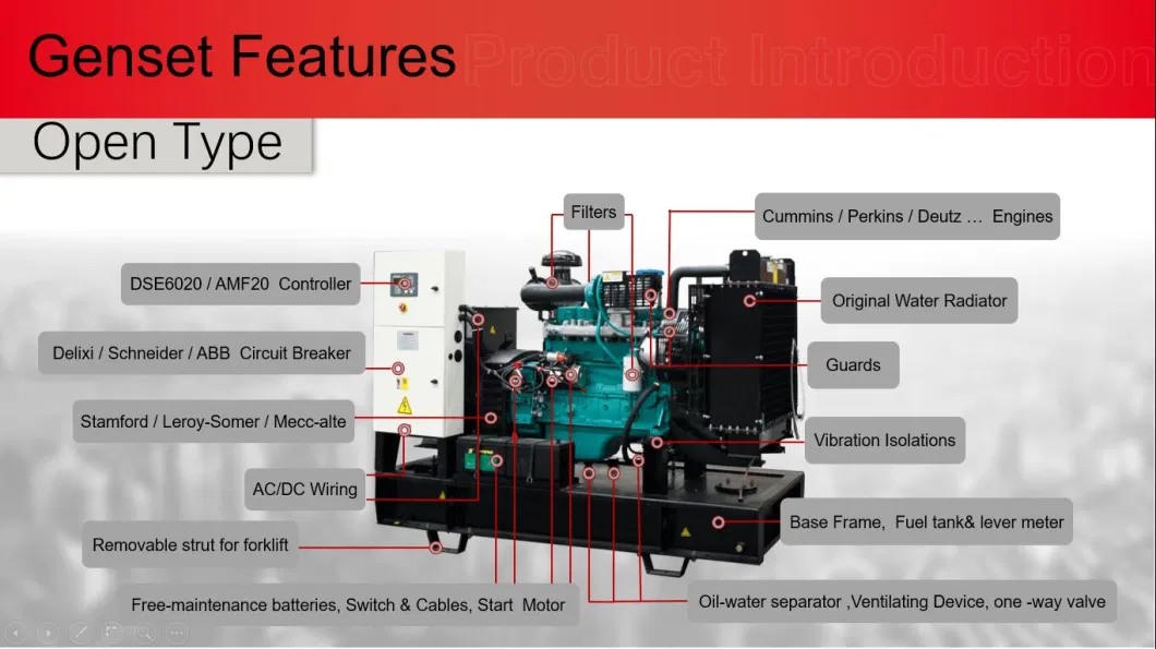 Cummins Diesel Generator with Electrial Generating Genset Engine for Power Generation