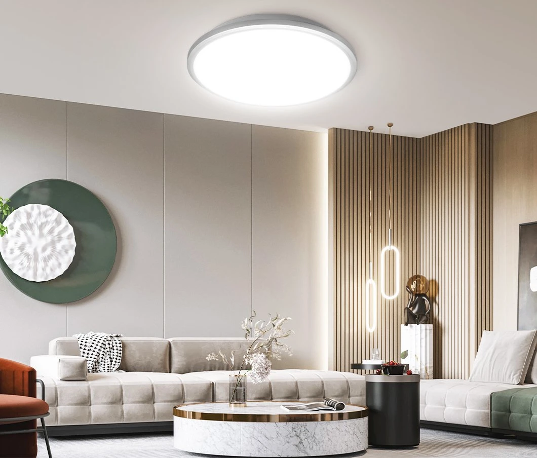 Lighting Ambient Flush Mount LED Ceiling Light for Office Bedroom Living Room Ambiance Home