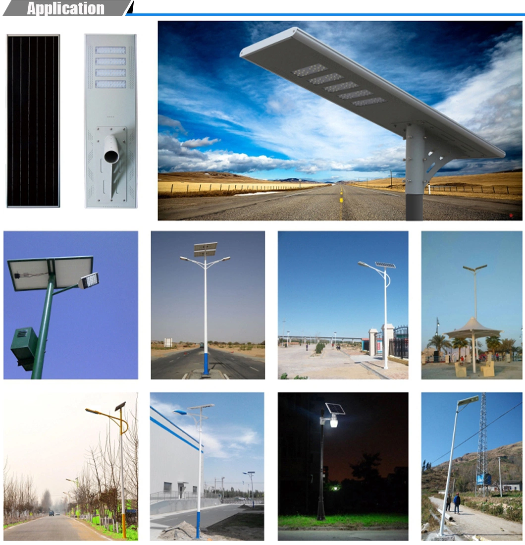 Green Power Solar LED Street Lighting Lts-50r with CCTV Cammera Poles